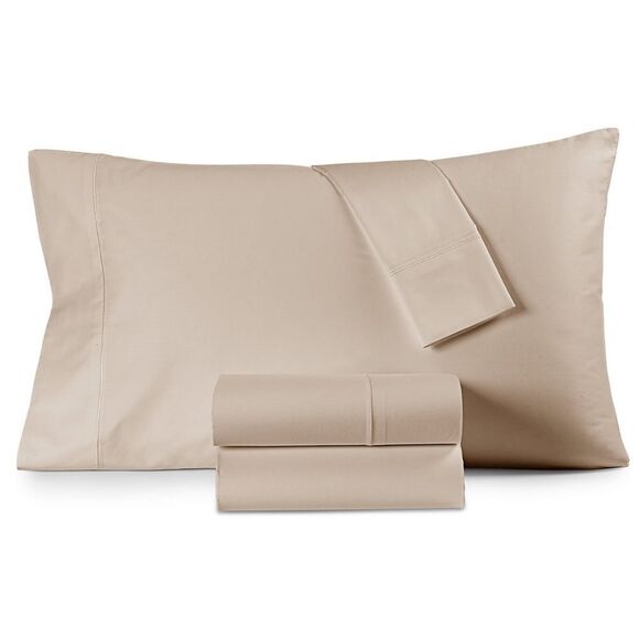 Hotel Collection
525 Thread Count Egyptian Cotton Sheet Set, Twin, Tan - Picture 1 of 7